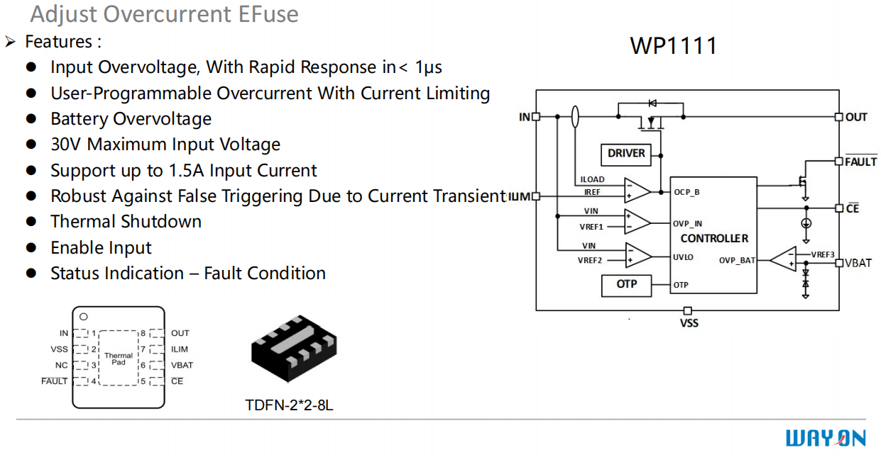 Wayon，維安，USB Type-C，接口保護(hù)器件，WP5801
