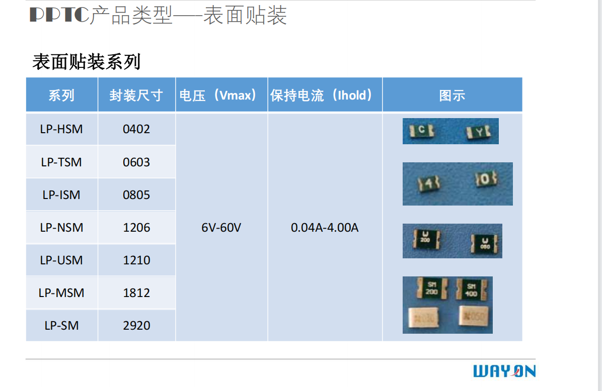 Wayon PPTC,維安保險絲，維安代理，維安LP-USML400/12，PTC自恢復(fù)保險絲 .png