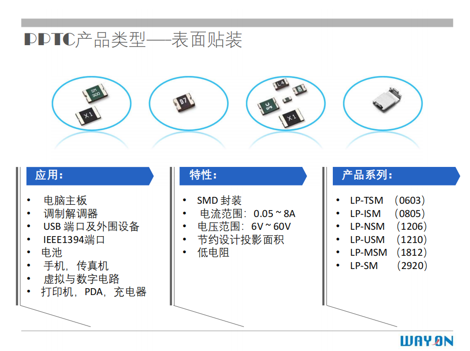 WAYON PTC,維安PTC,維安保險絲，如何選型