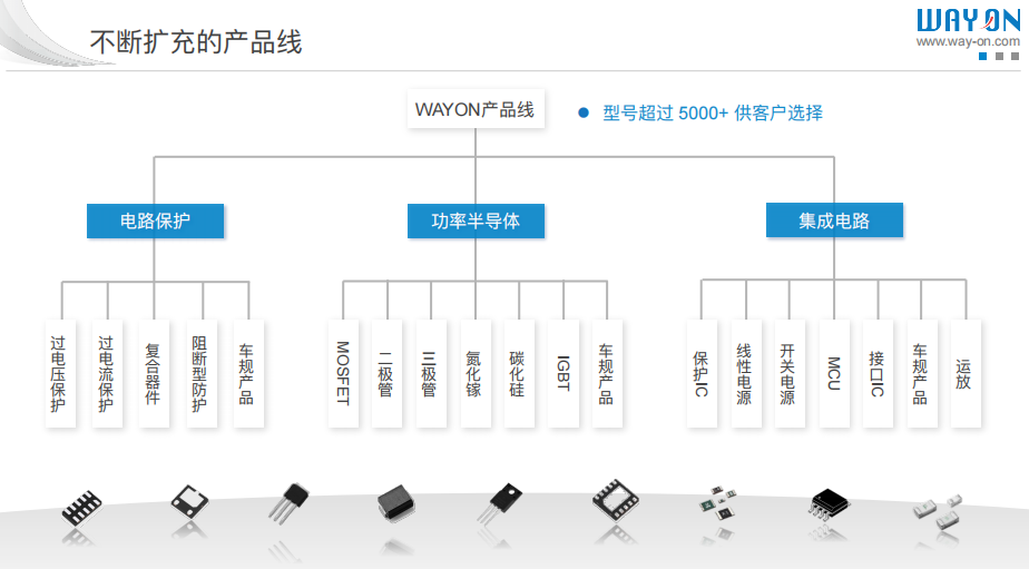 WAYON代理商，維安MOS管，維安SBD，肖特基二三極管，維安LDO線性穩(wěn)壓，PTC，保險絲，ESD ，IGBT ，OVP， TVS代理商.png